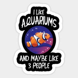 Aquaristic Fish Aquarist Funny Gift Sticker